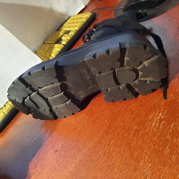 NEW ! Steve Madden Thora-P Combat Boot Black Size 8 - Picture 5 of 7